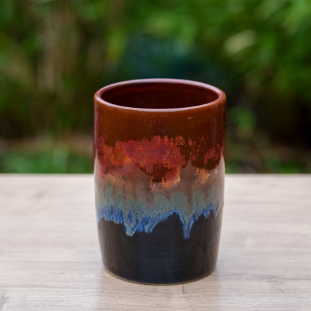Vase noir et cuivre