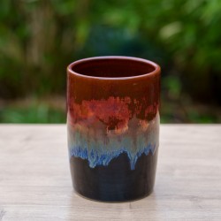 Vase noir et cuivre