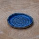 Gratte-ail en céramique bleu