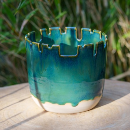 Cache-pot vert