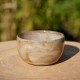 Ramequin en céramique ocre et beige