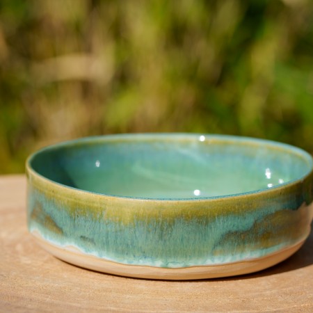 Assiette creuse verte