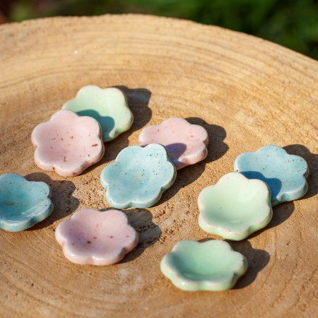 Worry stone Fleur pastel