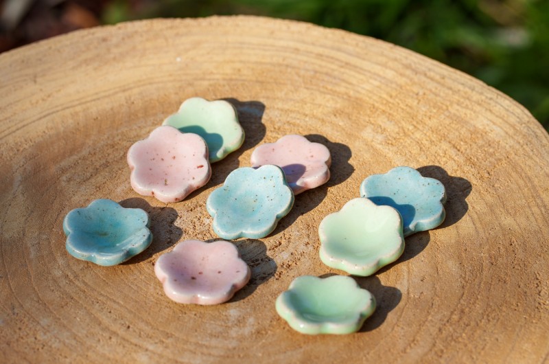Worry stone Fleur pastel