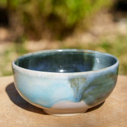 Bol en céramique Blanc et bleu