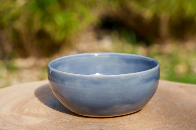 Bol en céramique bleu pastel