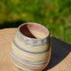 Vase multicolore en terres mêlées