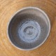 Cache-pot blanc et noir craquelé Imitation Raku