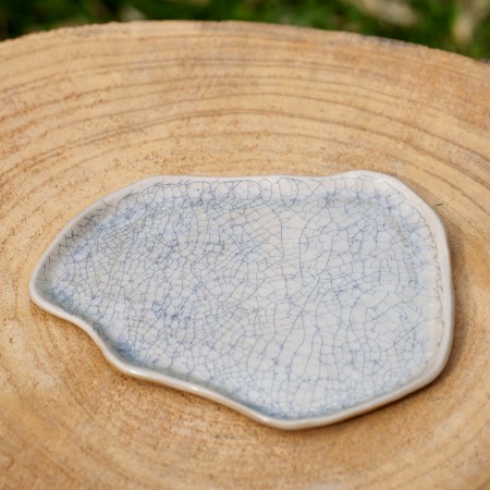 Coupelle beige craquelée Imitation Raku