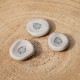 Worry Stone en céramique - Monstera
