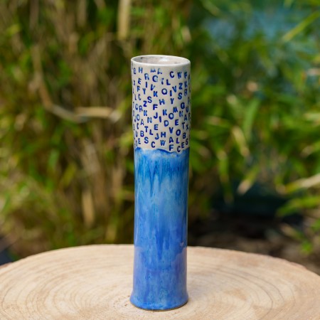 Vase Alphabet - Bleu