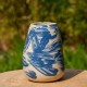 Vase Bleu et beige