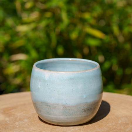 Pot boule bleu ciel