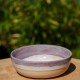 Assiette creuse blanc et violet