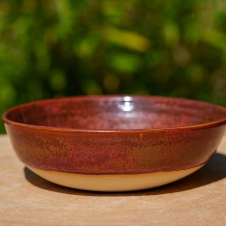 Assiette creuse cuivre