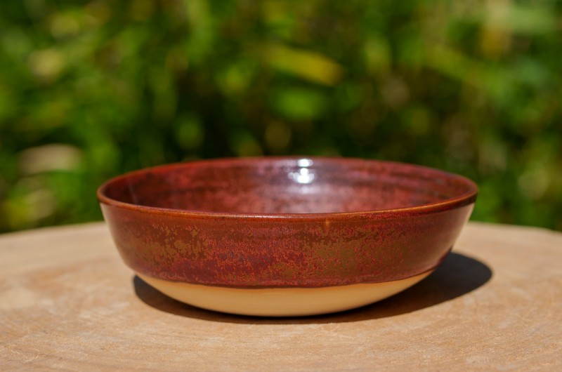 Assiette creuse cuivre
