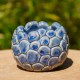 Pot boule bleu