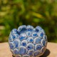 Pot boule bleu