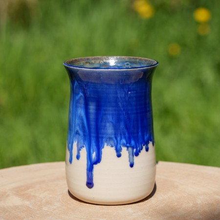 Vase Bleu et beige