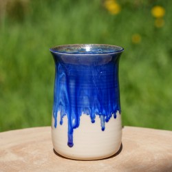 Vase Bleu et beige