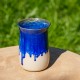 Vase Bleu et beige