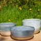 Pot boule bleu ciel