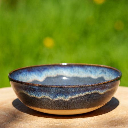 Assiette creuse bleu marine