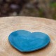 Coupelle Coeur turquoise matte