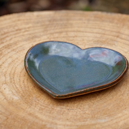 Coupelle Coeur bronze et brune