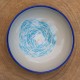 Grande assiette creuse poissons bleus
