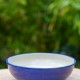 Grande assiette creuse poissons bleus