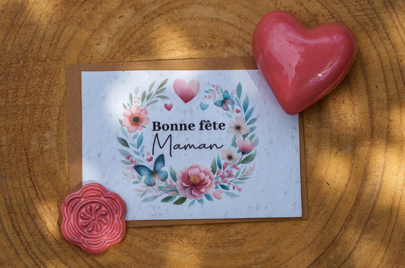 Carte à planter Bonne fête Maman