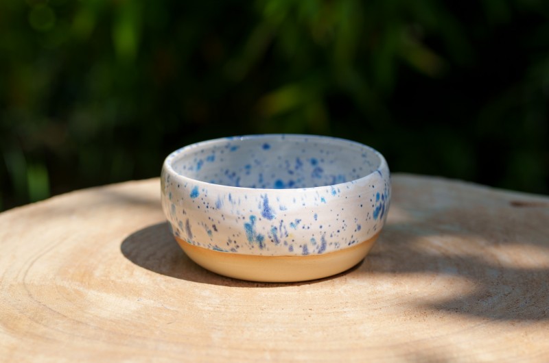 Ramequin boule en céramique Bleu et blanc