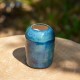 Vase miniature vert et bleu