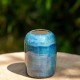 Vase miniature vert et bleu