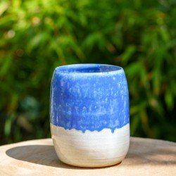 Vase Bleu et beige