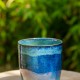 Pot vert et bleu