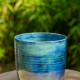 Cache-pot vert et bleu