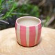 Pot rayures roses