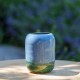Vase miniature vert et bleu