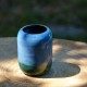 Vase miniature vert et bleu