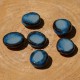 Worry Stone en céramique bleu