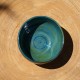 Pot boule vert et bleu