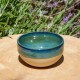 Pot boule vert et bleu