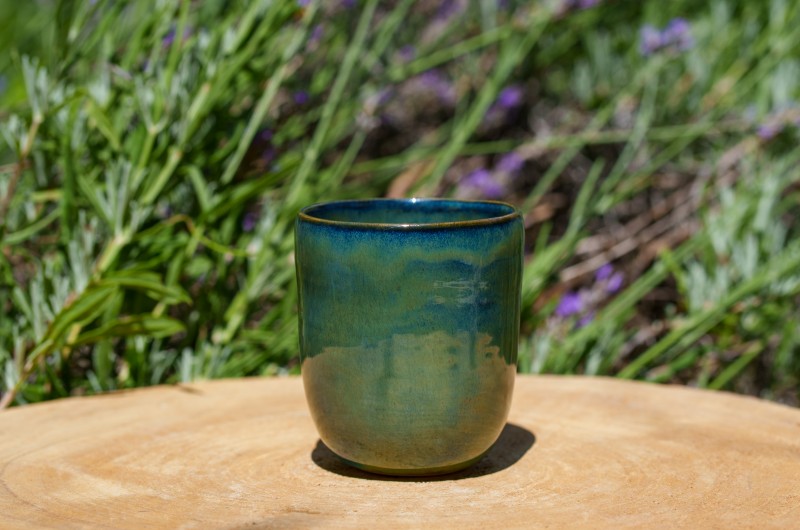 Tasse bleu vert