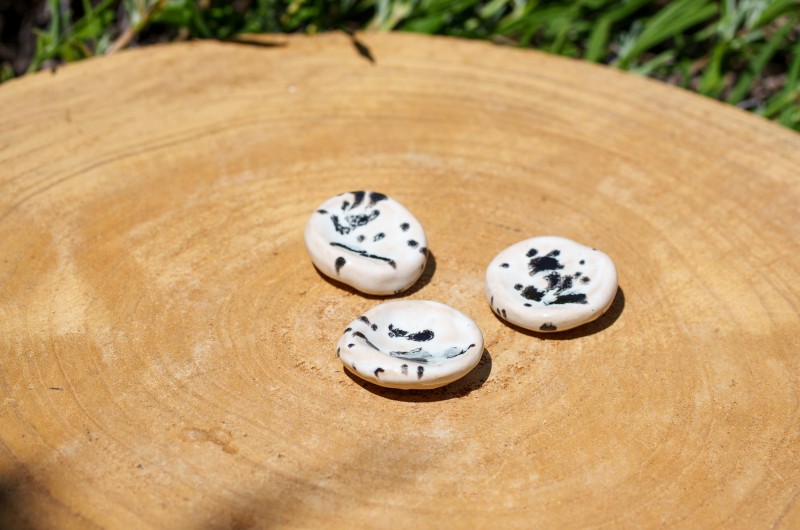 Worry Stone en céramique dalmatien