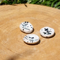 Worry Stone en céramique dalmatien
