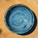 Assiette creuse bleue