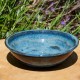 Assiette creuse bleue