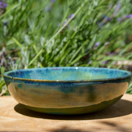 Assiette creuse verte